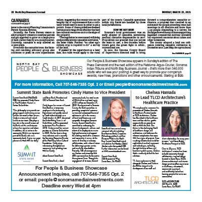 North Bay Business Journal Article