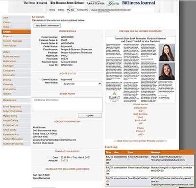 Summit State Bank iPublish Order